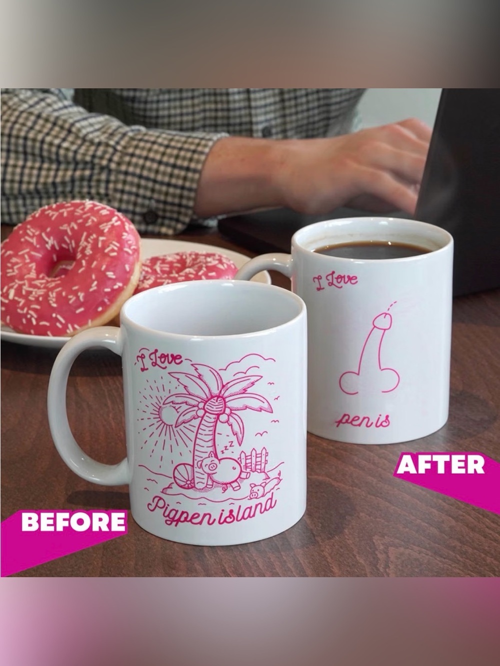 Bubblegum Stuff Heat Change Novelty Mug Adult Coffee Cup BG2413